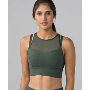 Lululemon Sun Setter Bra Dark‎ Forest Size 6